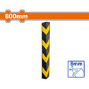 Protector de goma Columna para Garajes y Estacionamientos. Tipo Esquinero. 800mm.