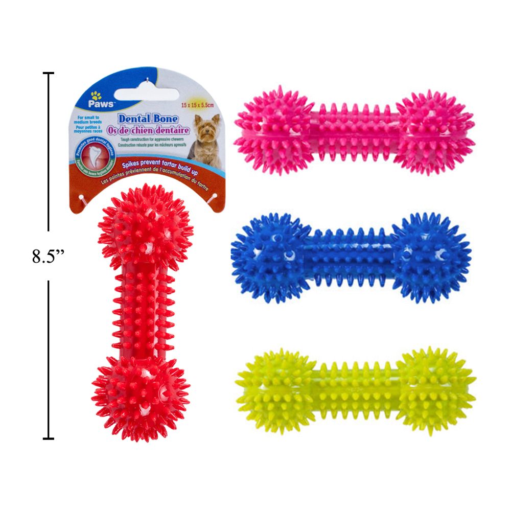 Hueso Dental, 6 ", 91g, (1pza) (Viene en colores variados al azar)