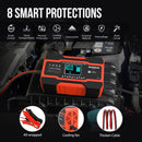 Cargador de batería inteligente para carro, de 10 amperios, 12 V y 24 V