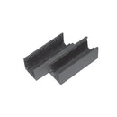 Par de guias para puertas automaticas de vidrio templado o laminado.