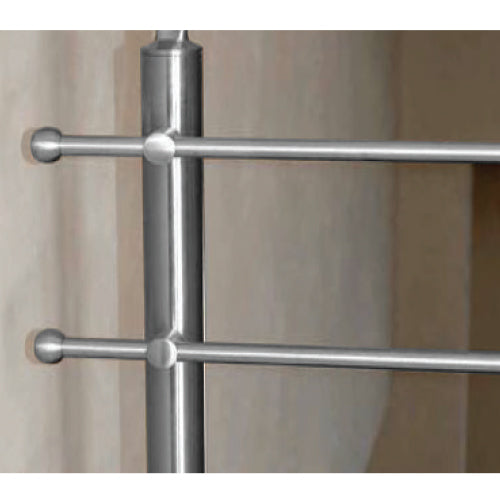 Tapa Semiesferica con diseno circular para Tubo de 42.4mm.