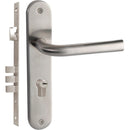 Cerradura embutida entrada manija acero inox Chatel placa llave estándar entrada Lock