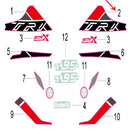 Calcomania TRK del panel de proteccion derelantero izquierdo (TRK502X)