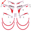 Calcomania I del covertor derecho del tanque de combustible (TRK251)