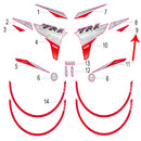 Calcomania II del covertor izquierdo del tanque de combustible (TRK251)