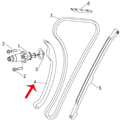 Patin de cadena movil (LEONCINO500 / TRK502X)