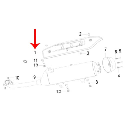 Covertor decorativo de escape (ZAFFERANO250)