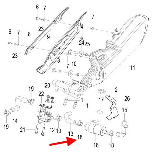 Clip 17.5×10×1 (K-BLADE125 / TX200)