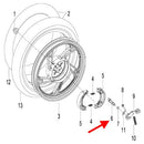 Eje de freno de tampor (K-BLADE125)