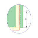 Escuadra L con brazo y divisiones métricas Longitud (mm) 1050