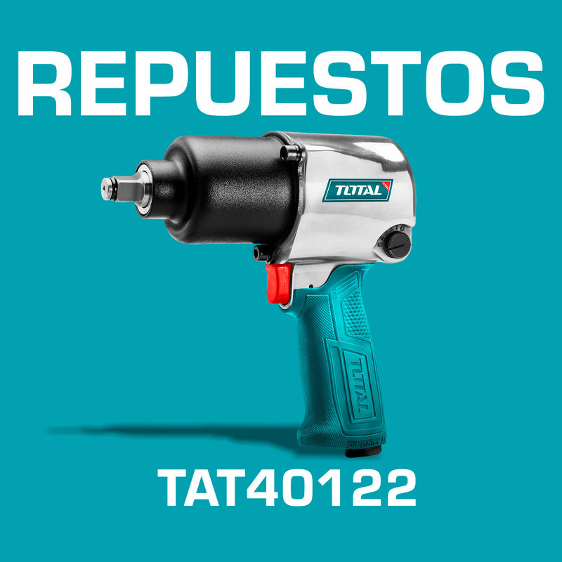 Repuestos Llave de impacto neumatica 1/2". 7000 rpm. Codigo TAT40122
