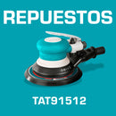 Repuestos Lijadora de Aire orbital de 6" (150 mm). Codigo TAT91512