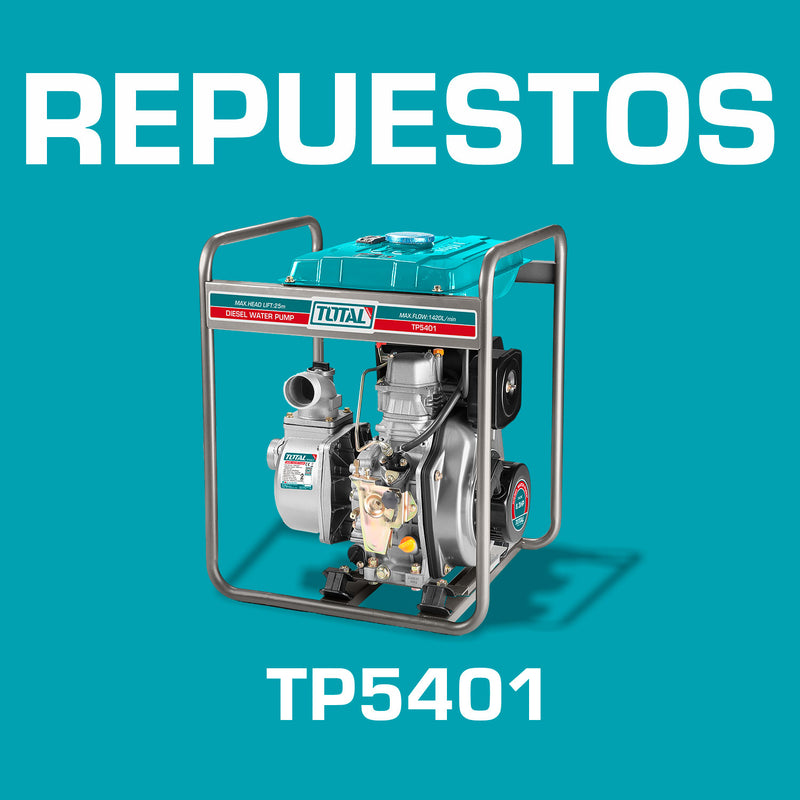 Repuestos Bomba de agua diesel de 4" 1420L/min. Codigo TP5401