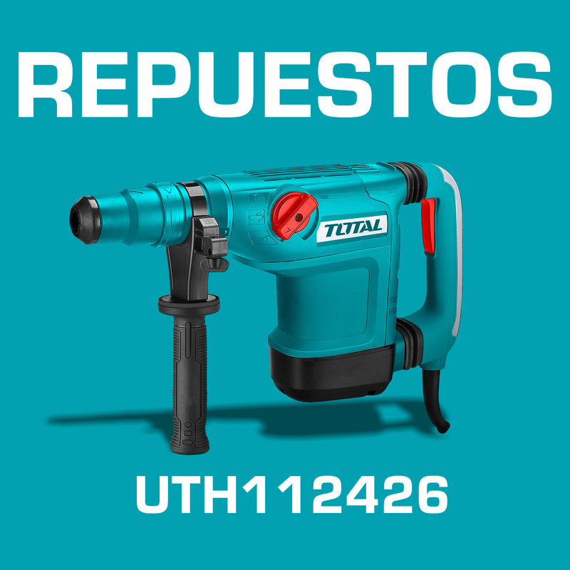 Repuestos Rotomartillo 1200W TOTAL SDS MAX 2-10J. Codigo UTH112426