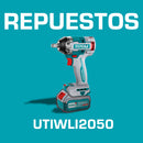 Repuestos Llave Impacto dado cuadrado 20V 1/2" Motor sin escobillas. Codigo UTIWLI2050