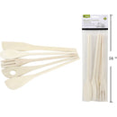 Luciano 5 piezas Utensilios de cocina de madera