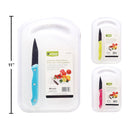 Tabla de cortar Luciano con cuchillo de cocina(Viene en colores variados al azar)