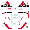 Calcomania placa decorativa frontal izquierda (TRK502X)