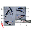 Calcomania TX200 trasera izquierda (TX200)