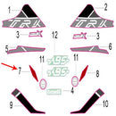 Calcomania placa decorativa frontal izquierda (TRK502X)