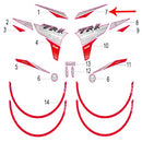 Calcomania del covertor frontal superior izquierdo (TRK251)