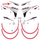 Calcomania del covertor frontal superior derecho (TRK251)