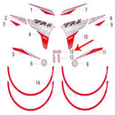 Calcomania del covertor del panel de instrumentos (TRK251)