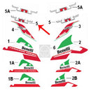 Calcomania del tanque de combustible (TNT25)