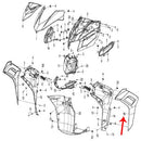 Panel decorativo izquierdo azul con calcomania (K-BLADE125)