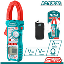 Medidor amperimetro AC Digital 1000Amp, 6000 cuentas.