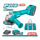 Flexible Inalámbrica. Motor sin escobillas. 20V. 4-1/2". 2 Baterías de 4.0Ah, cargador y bolso.