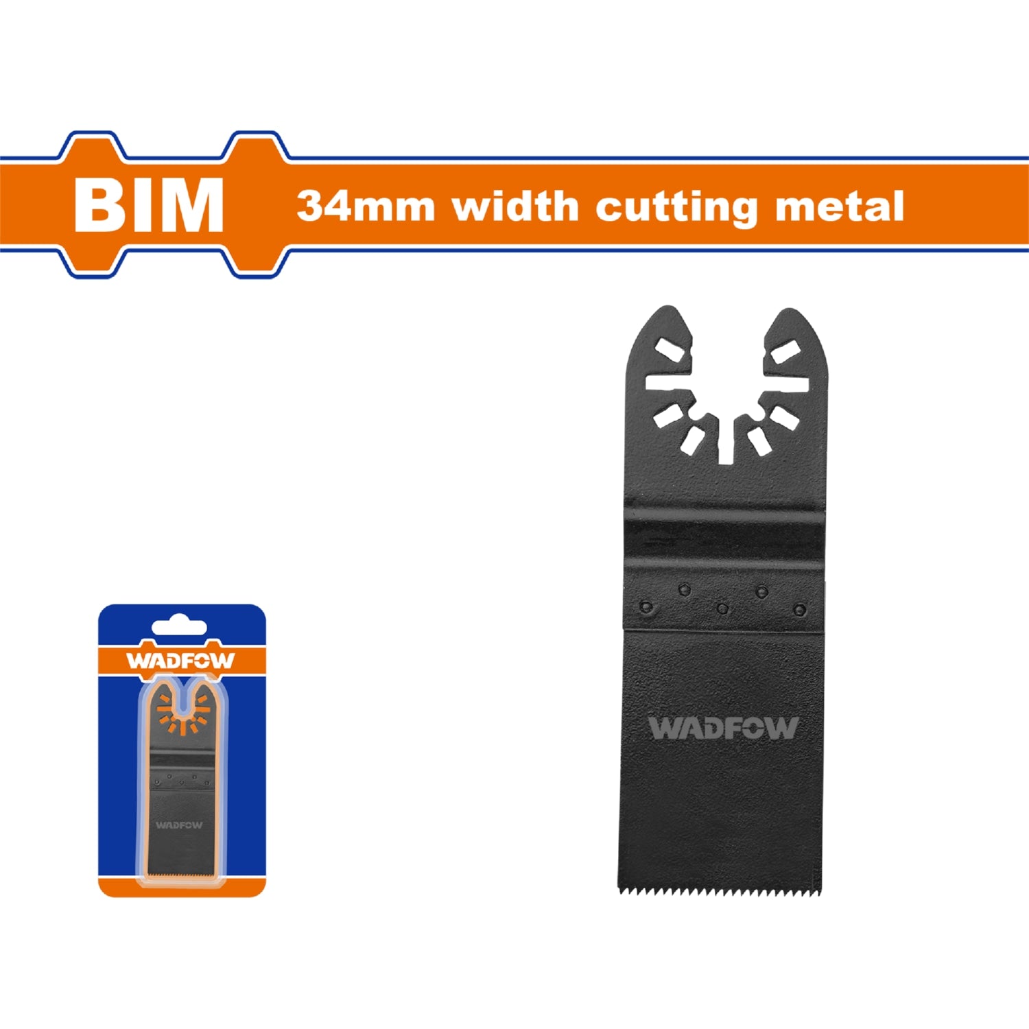 Cuchilla para Sierra Oscilante de Bi-Metal. 34x40mm. Corte en Metal. Dientes fresados y Ondulados.