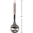 Cucharón para sopa Luciano de 12 ", acero inoxidable, etiqueta colgante