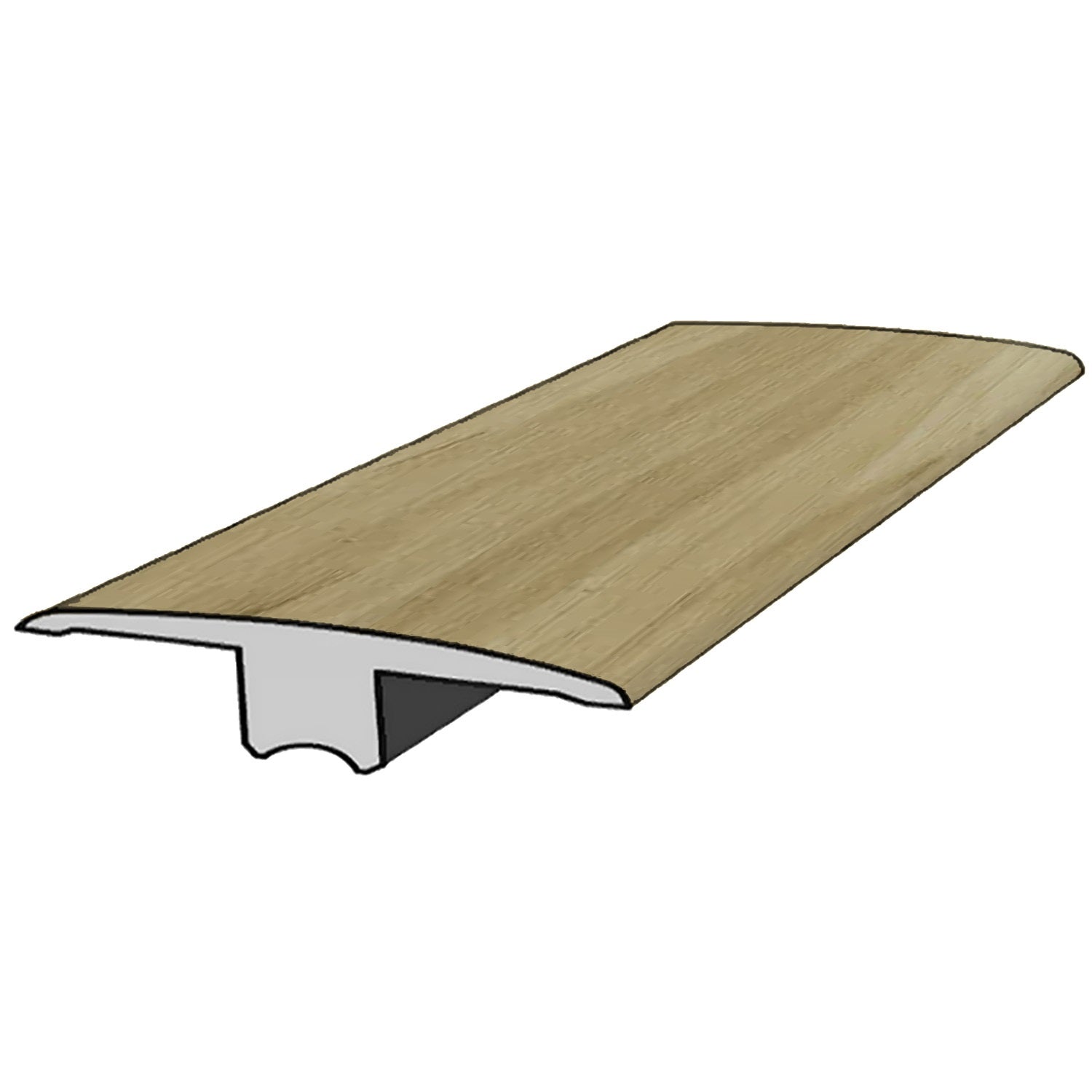 Transición tipo T para piso SPC Maple 2400 mm