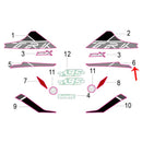 Calcomania placa decorativa frontal izquierda (TRK502X)
