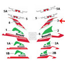 Calcomania del covertor trasero superior izquierdo (TNT25)