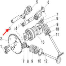 Eje de balancines de escape (K-BLADE125)