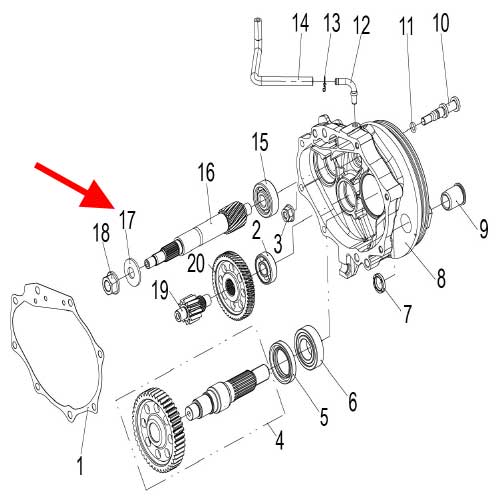 Arandela de cuña (K-BLADE125)