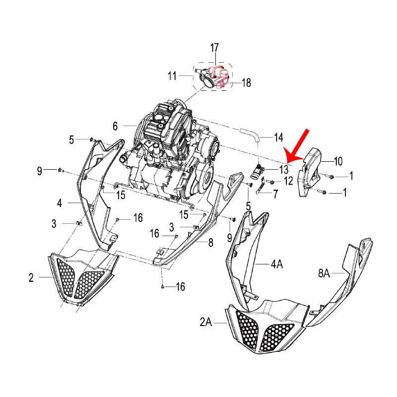 Sensor de presion de admision (TNT25 / TRK251 / LEONCINO250 / ZAFFERANO250 / 302S / TNT600 / 752S)