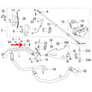 Resorte de pedal de freno trasero (TX200)