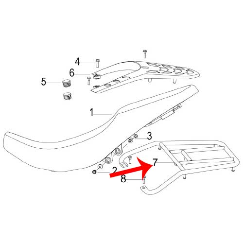 Parrilla trasera (TX200)