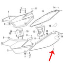 Covertor trasero lateral izquierdo blanco con calcomanias (TX200)