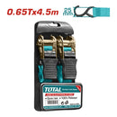 Sujetadores y Tensores tipo matraca 4.5m x 25mm. 0.65T. ( Set de 2)