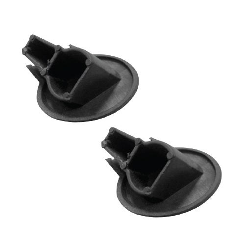 Tapas plasticas color negro para perfil de hoja (U008) reforzada de ventana y puerta corredera (Se V