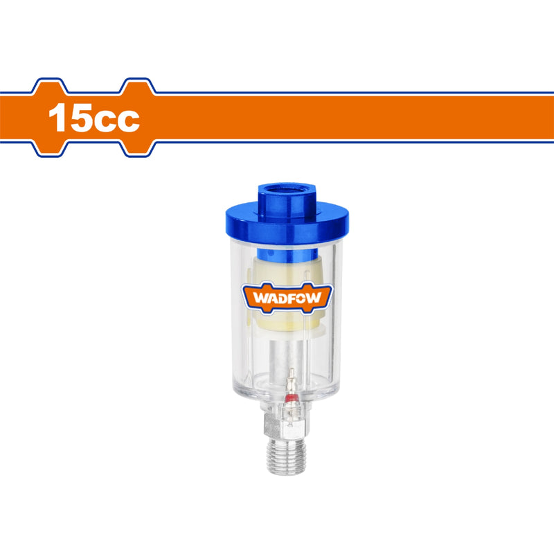 Filtro de aire para compresores 15cc. Finura del filtro:40µm. Entrada de aire:1/4"