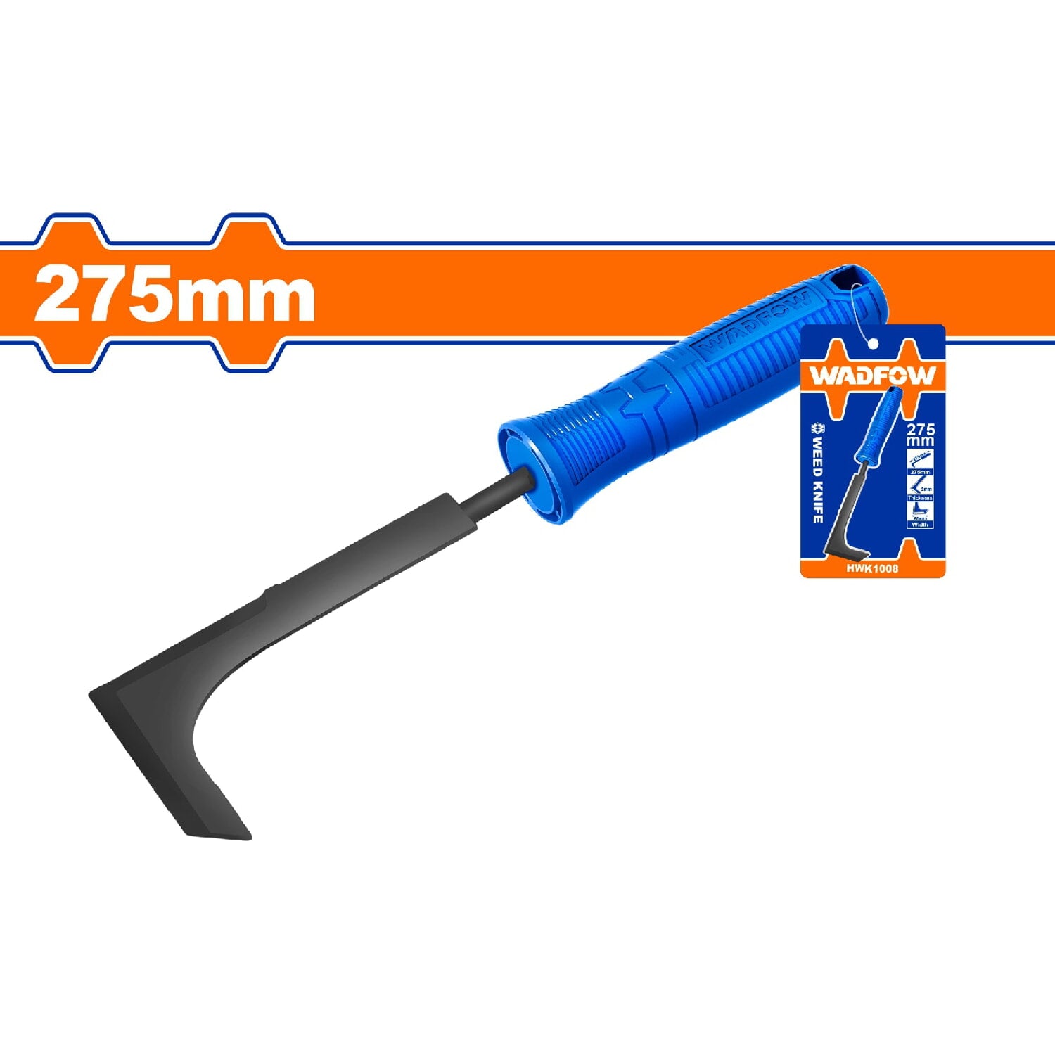 Cuchillo con mango para cortar malezas 275mm. Ideal para eliminar la hierba de los mosaicos.