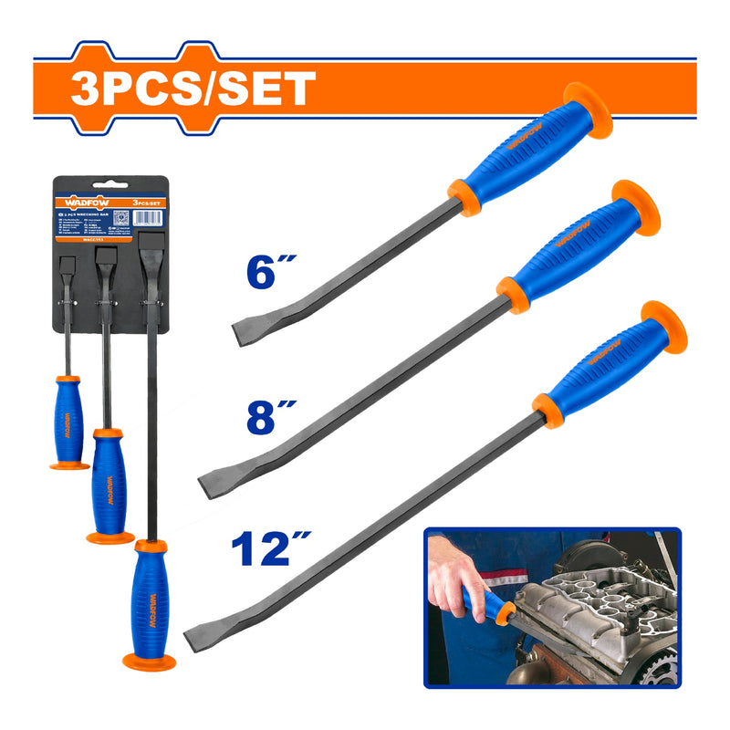 Barras de Palanca de Paso Tamaño: 6, 8, 12 mm. Se vende en Juego de 3 Piezas. Ideal para abrir.