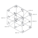 Conector de vitrinas de 2 vias.