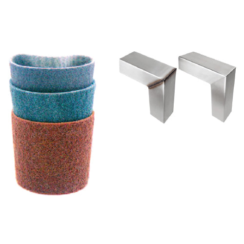 (Pack de 3) Bandas azules 400# de nylon 90*100mm.