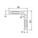 Plancha de 90° para cabezal. Alta calidad. 10 años de garantia.